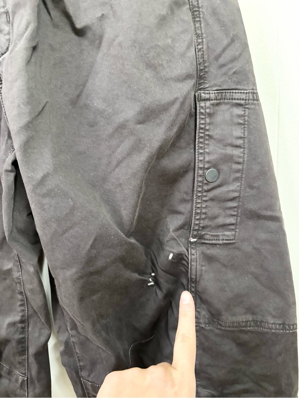 Citizens of Humanity chocolate brown flight pants barrel pleated size 25 flaw - Picture 6 of 12